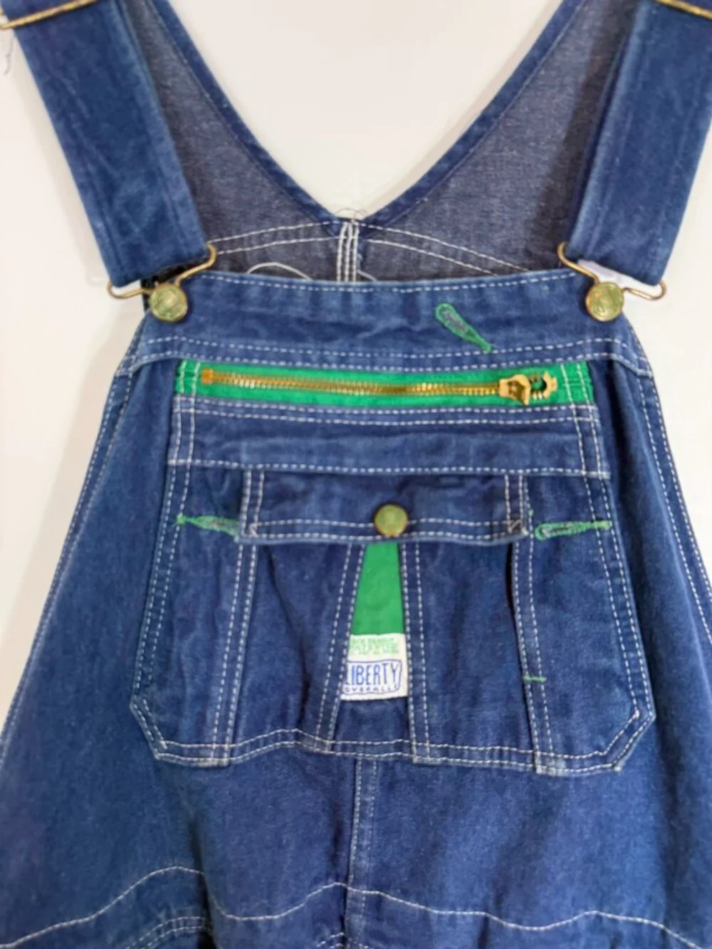 Vintage Liberty Denim Bib Overalls Mens Carpenter 44x30 Workwear Streetwear Y2K